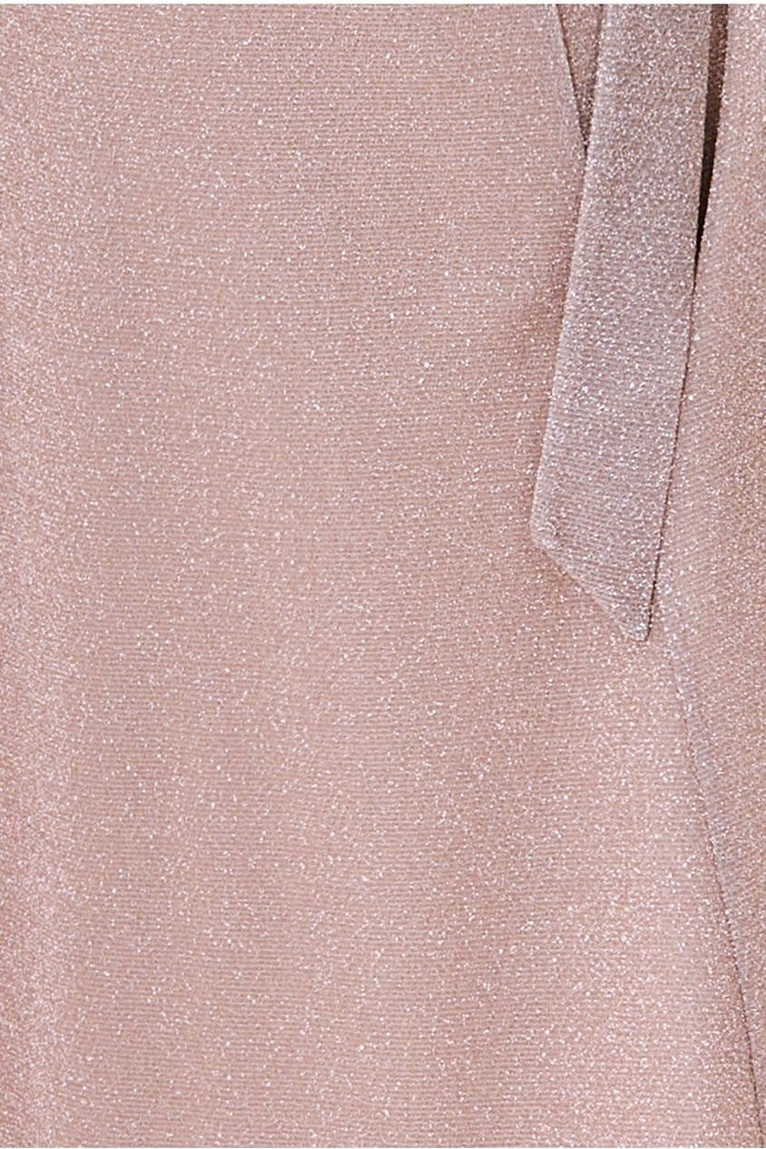 Wrap Style Spaghetti Strap Maxi With Split - Blush DR3137A