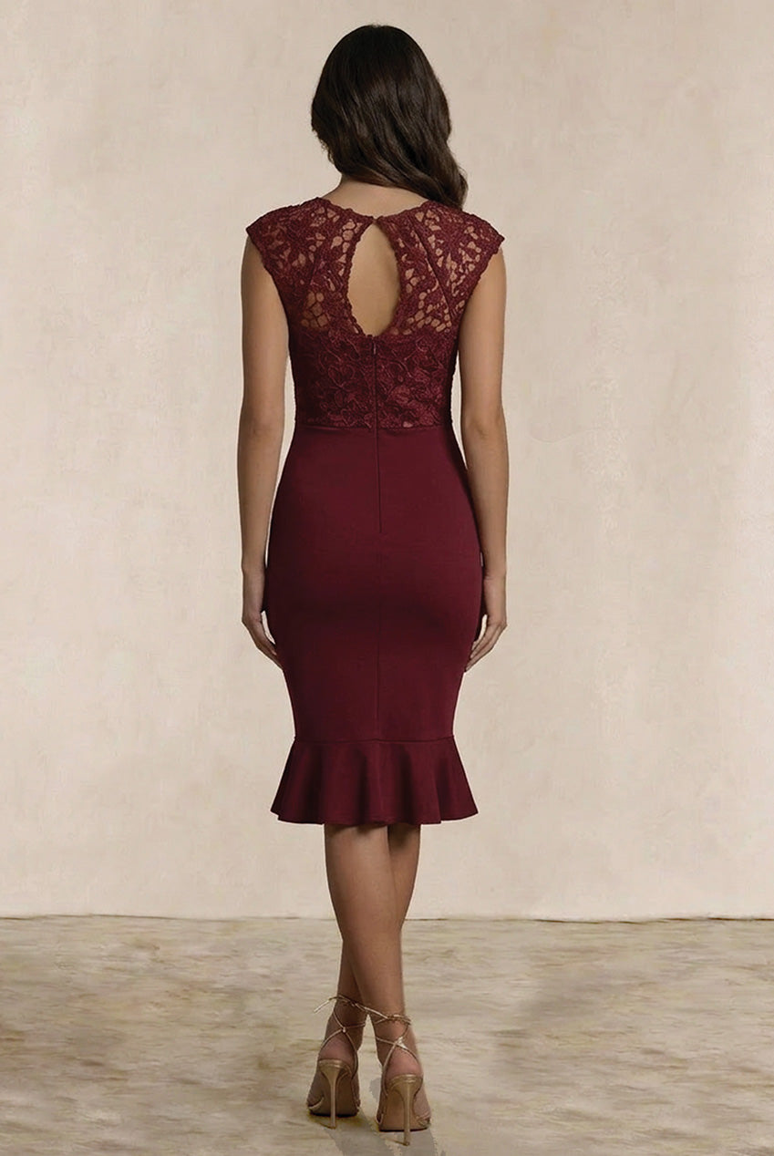 Chi Chi Aniah Dress 53012BUR