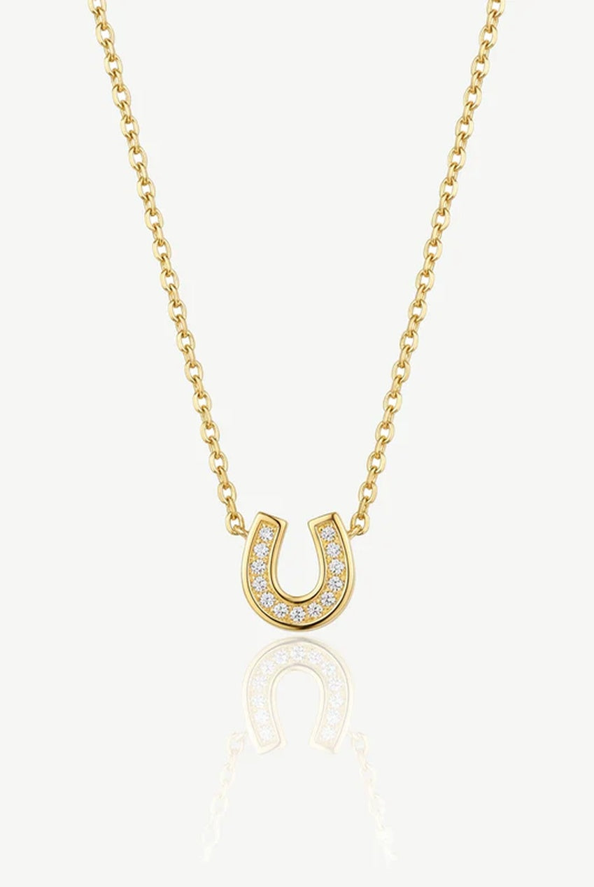 Dainty Horseshoe Pendant Necklace 544