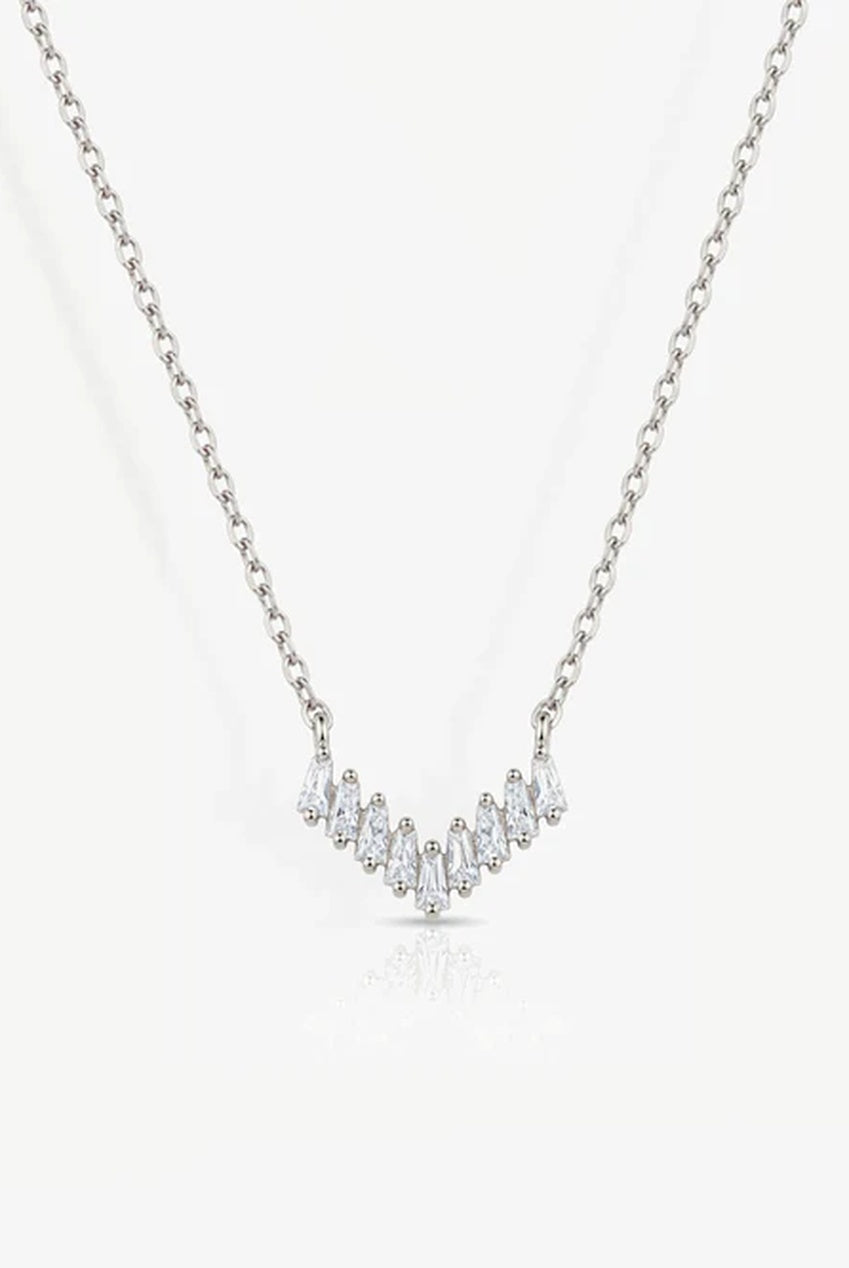 Dainty Baguette Bar Necklace 553