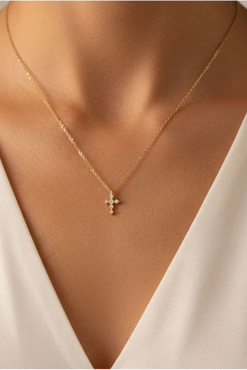 Dainty Cross Necklace by MUCHV