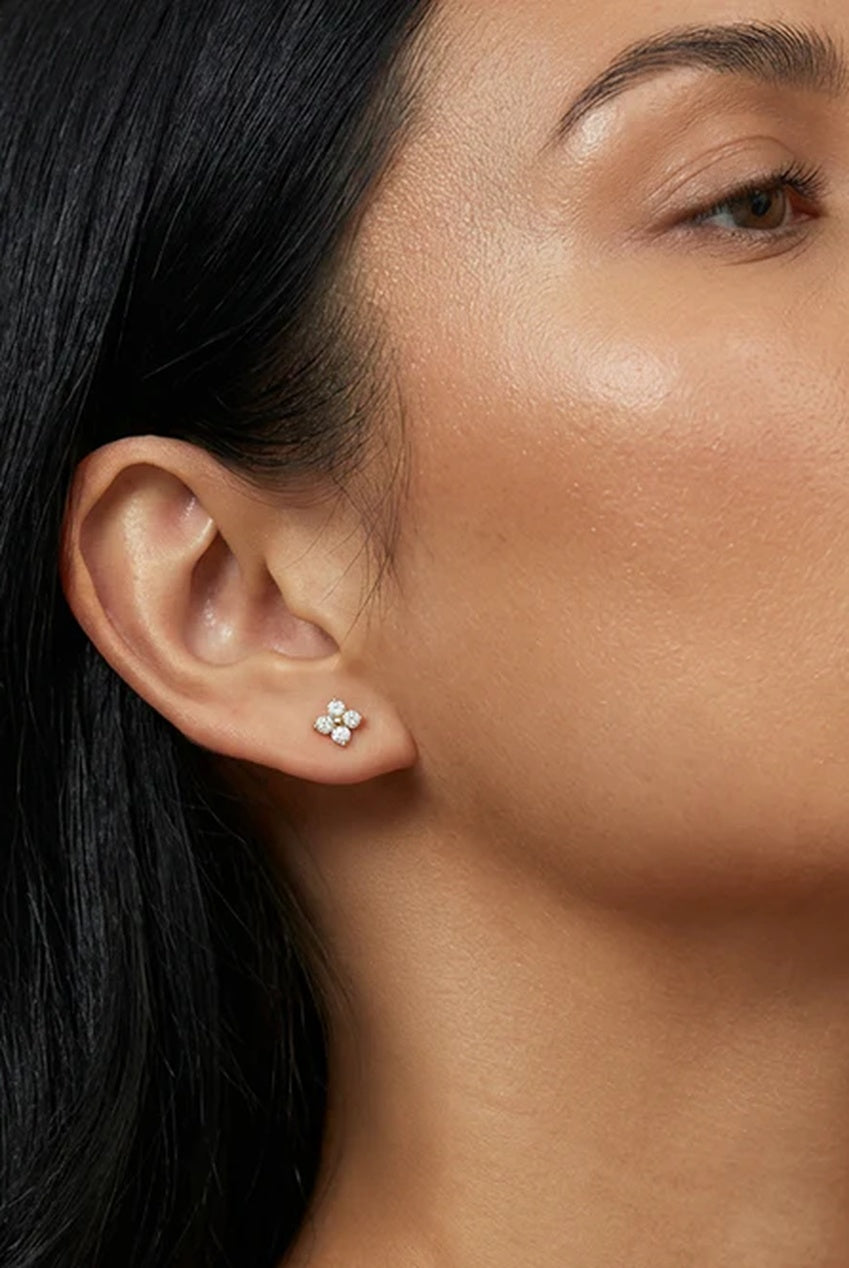 Tiny Hydrangea Stud Earrings 602