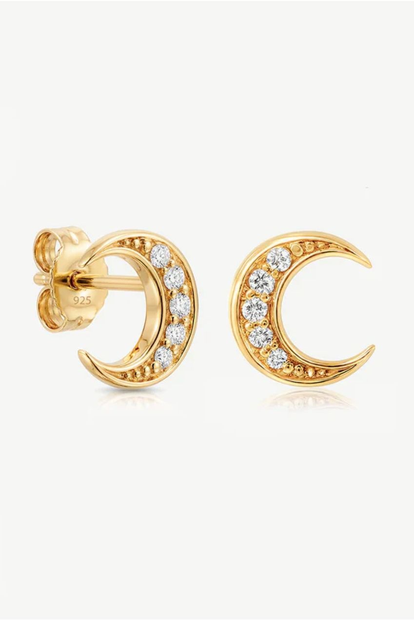 Moon Stud Earrings 612