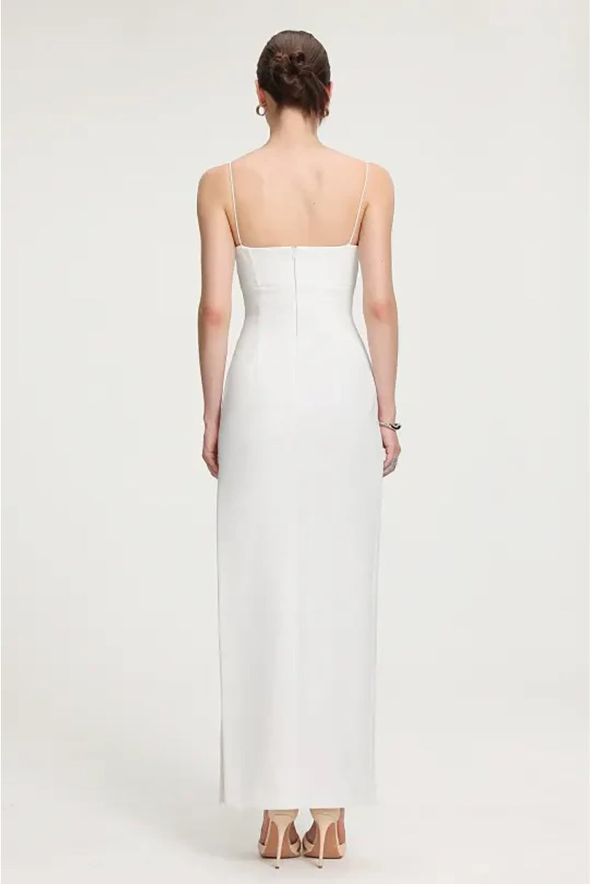 Corset Style Crepe Maxi Dress R2509DT041