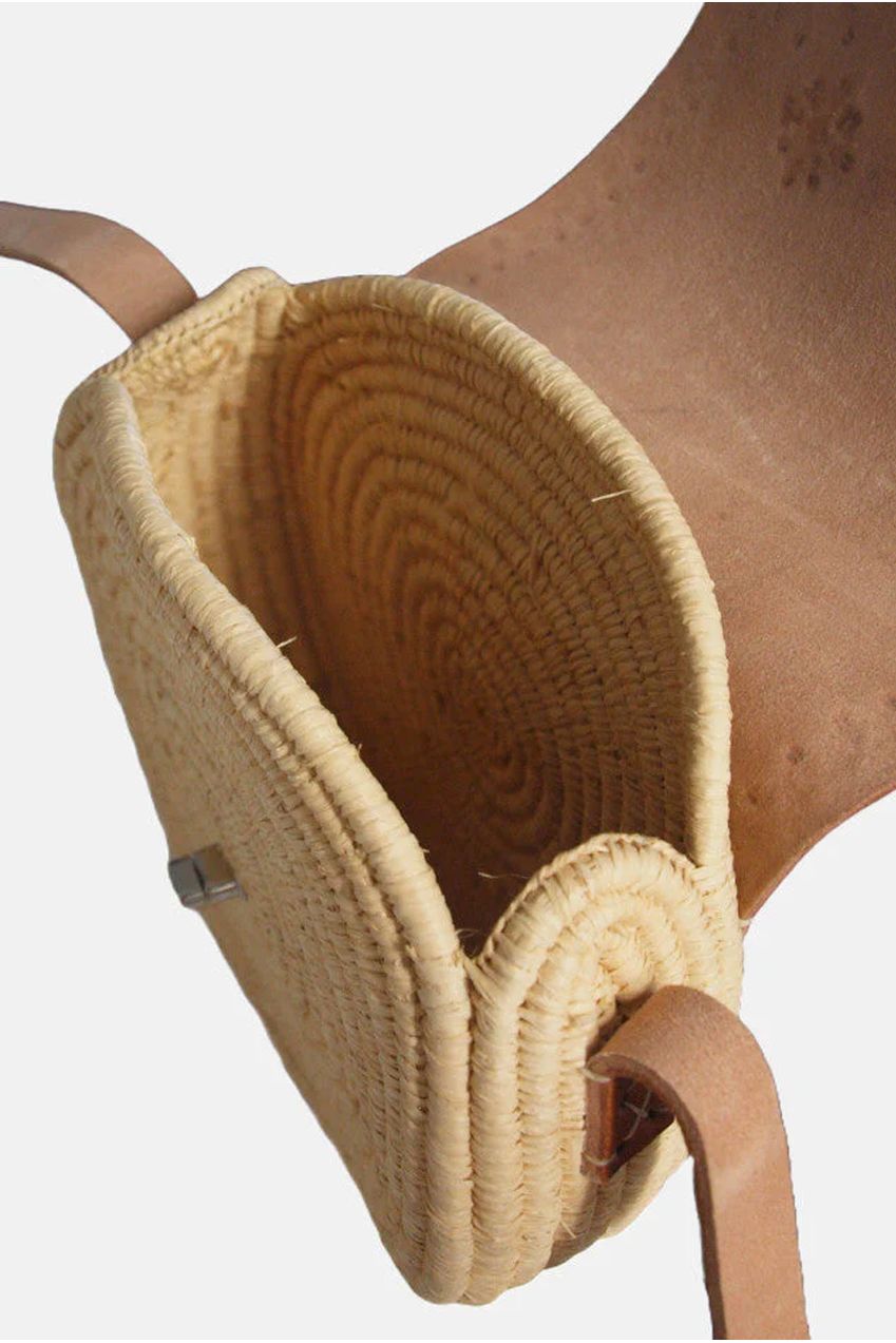 The Safi Rattan Round Bag - Tight Weave 7004