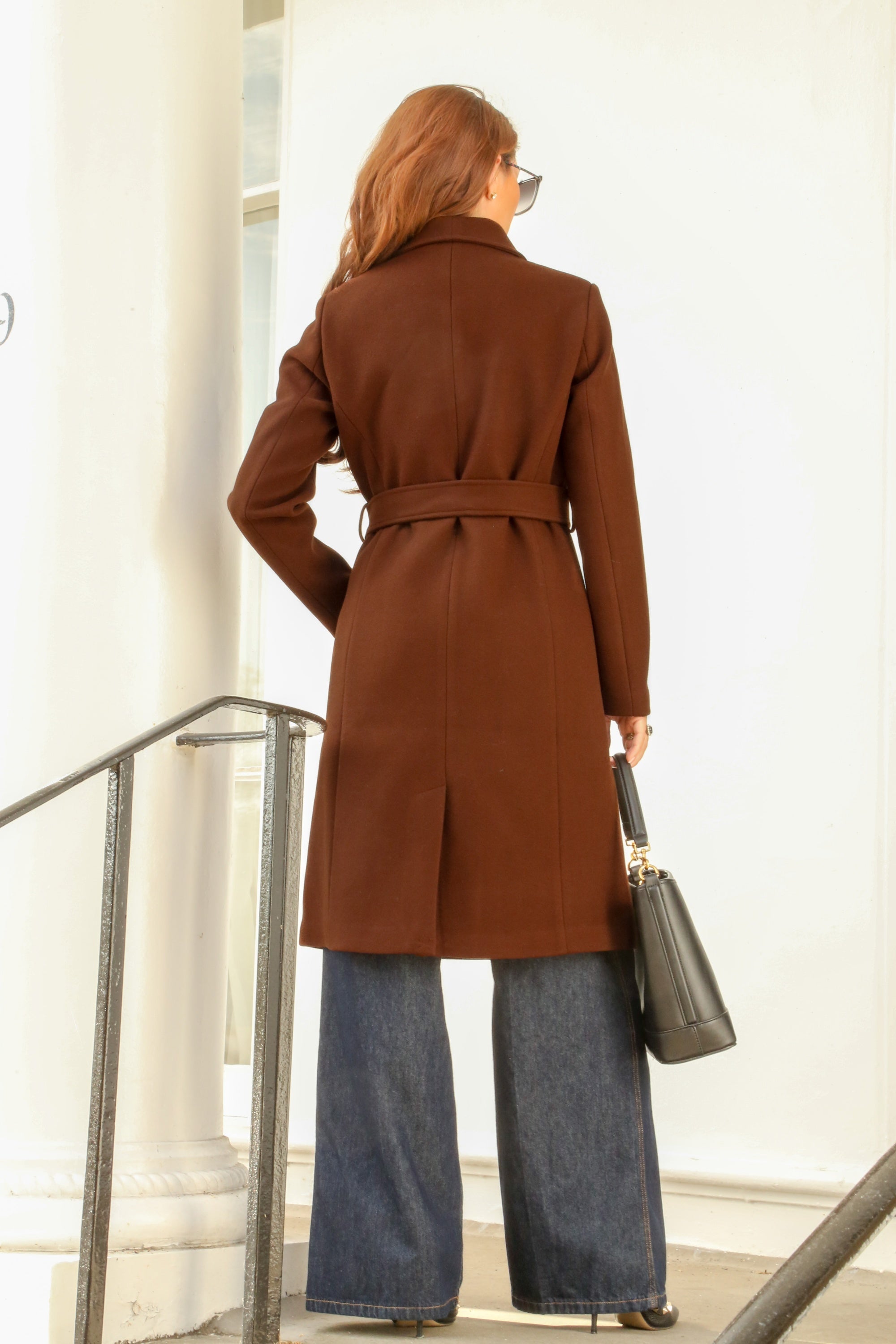 Double Breasted Shawl Collar Coat OU0000633