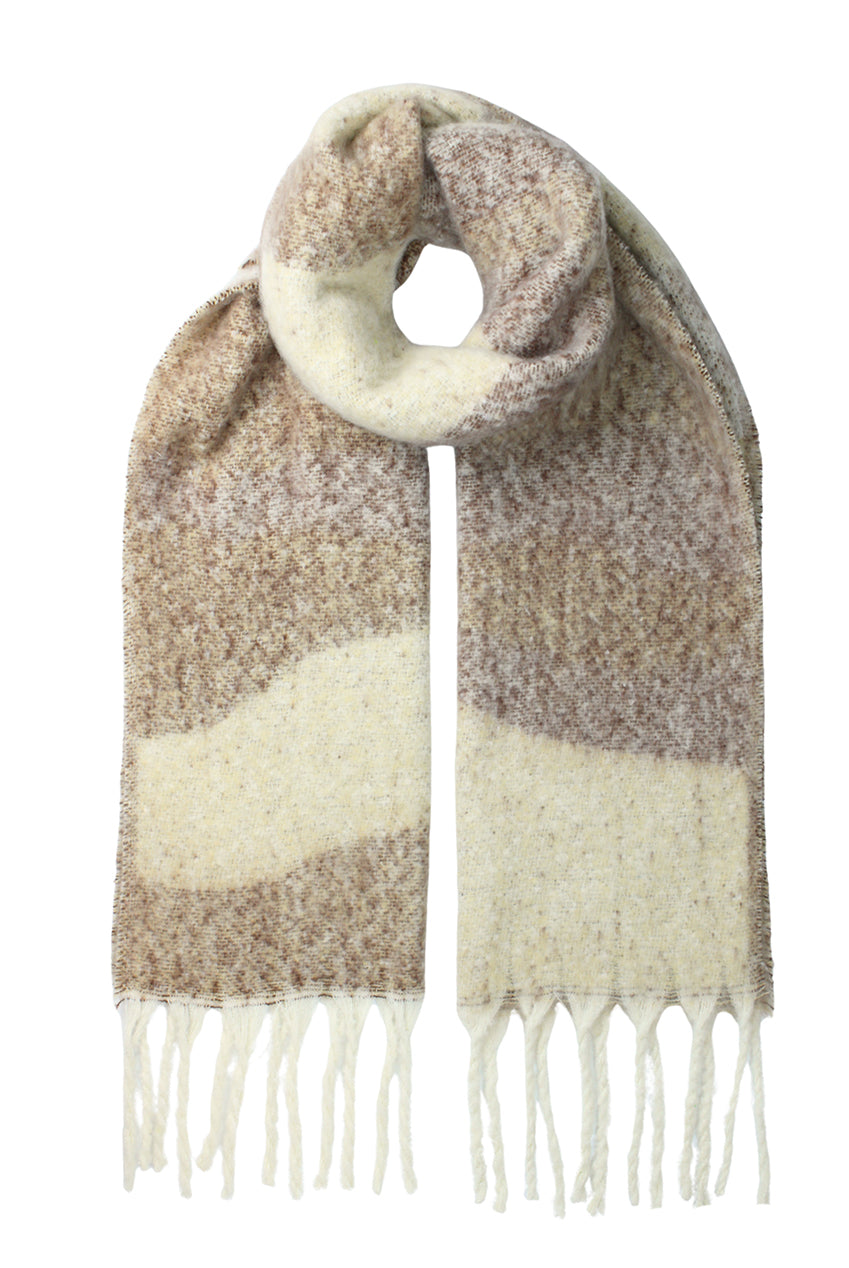 Multi Ladies Abstract Superfluffy Fringe Scarf AC0002