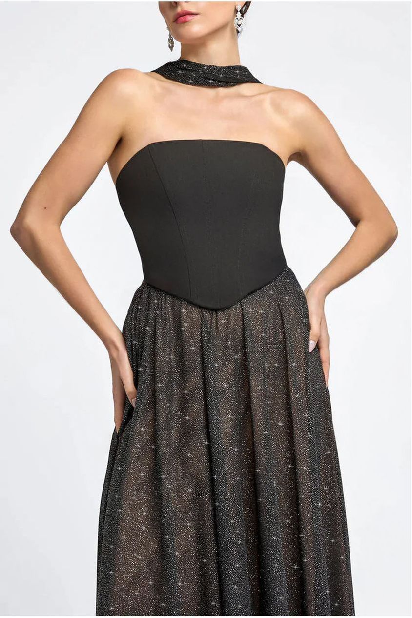 Glitter Chiffon Scarf AC02