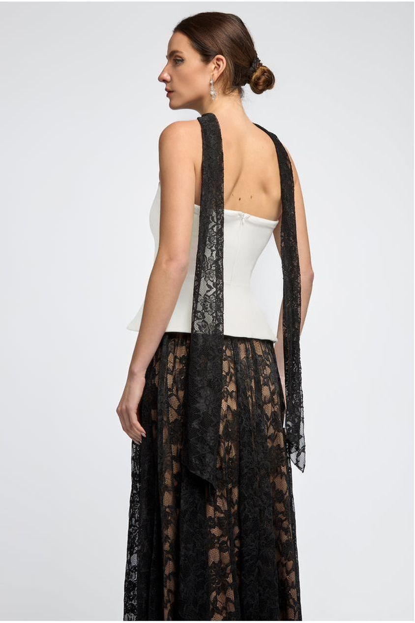 Floral Lace Scarf AC03