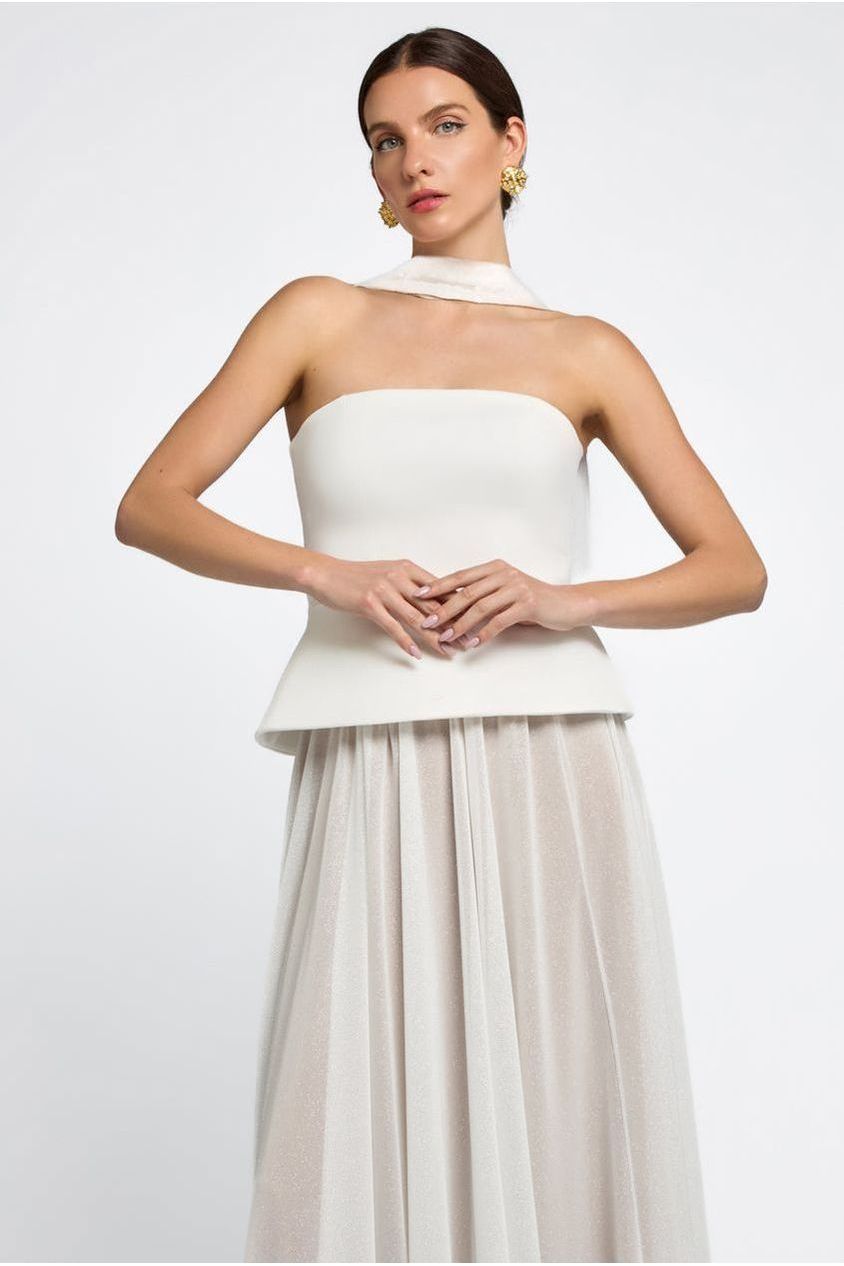 Polka Dobby Chiffon Scarf AC07