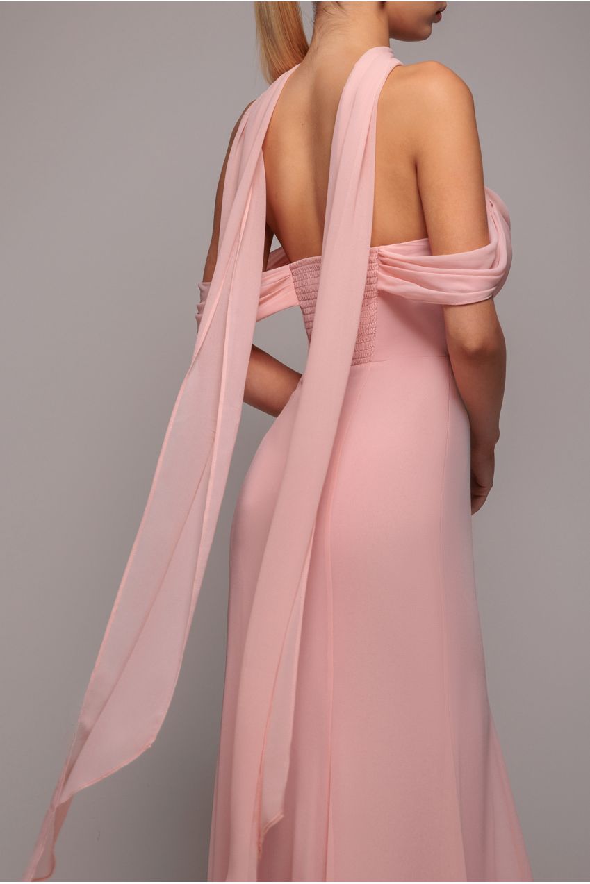 Chiffon Scarf - Blush Pink AC15