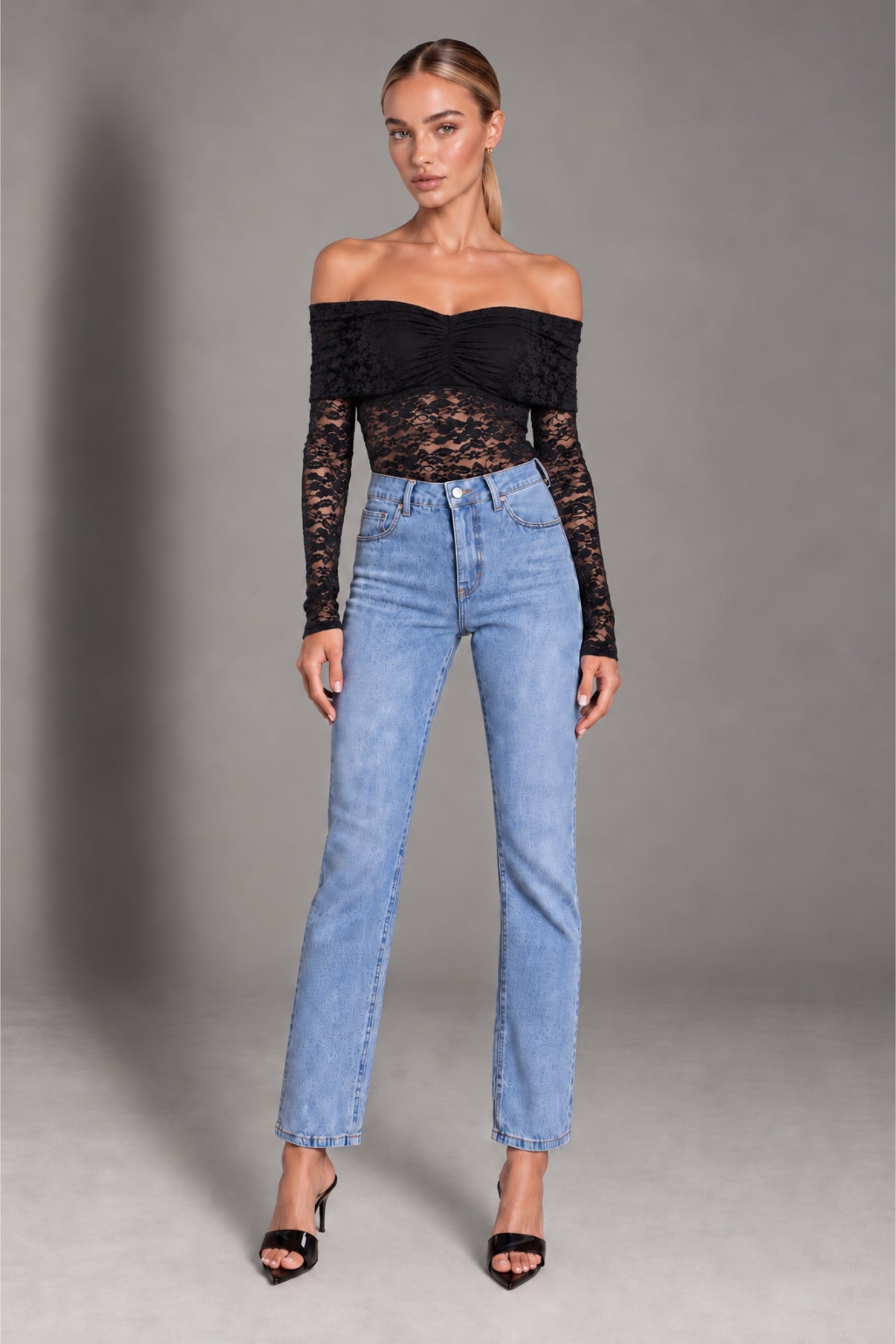 Alessia Black Lace Bodysuit ALESSIA-BLACK