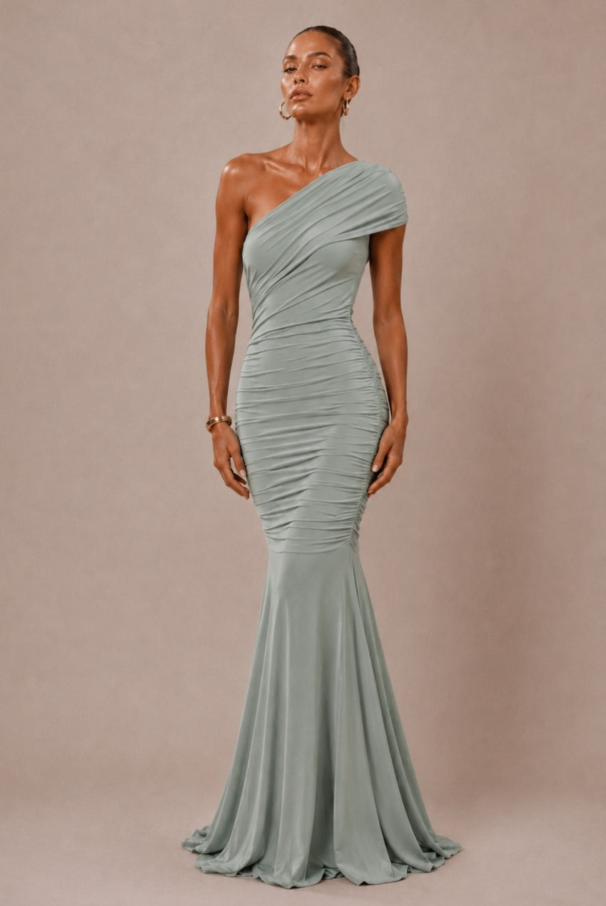 Alicia Sage Green Multiway Wear Maxi Dress ALICIA-SAGE-GREEN-MAXI