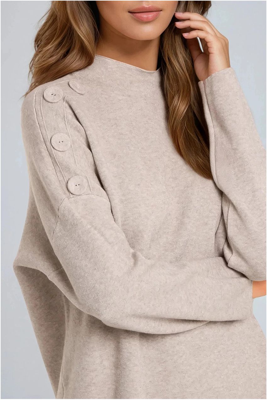 Mocha High Neck Jumper ALNL258543285