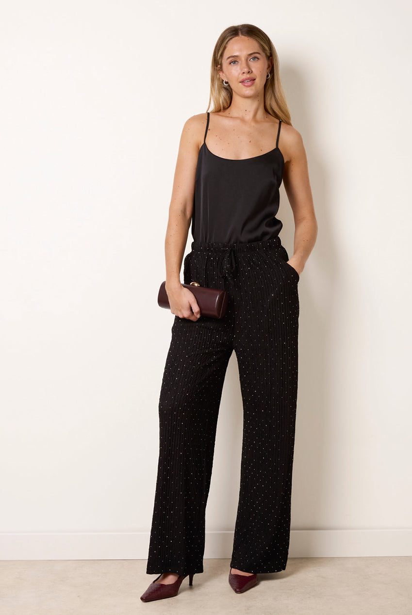 Diamante Textured Trousers AW26025B003
