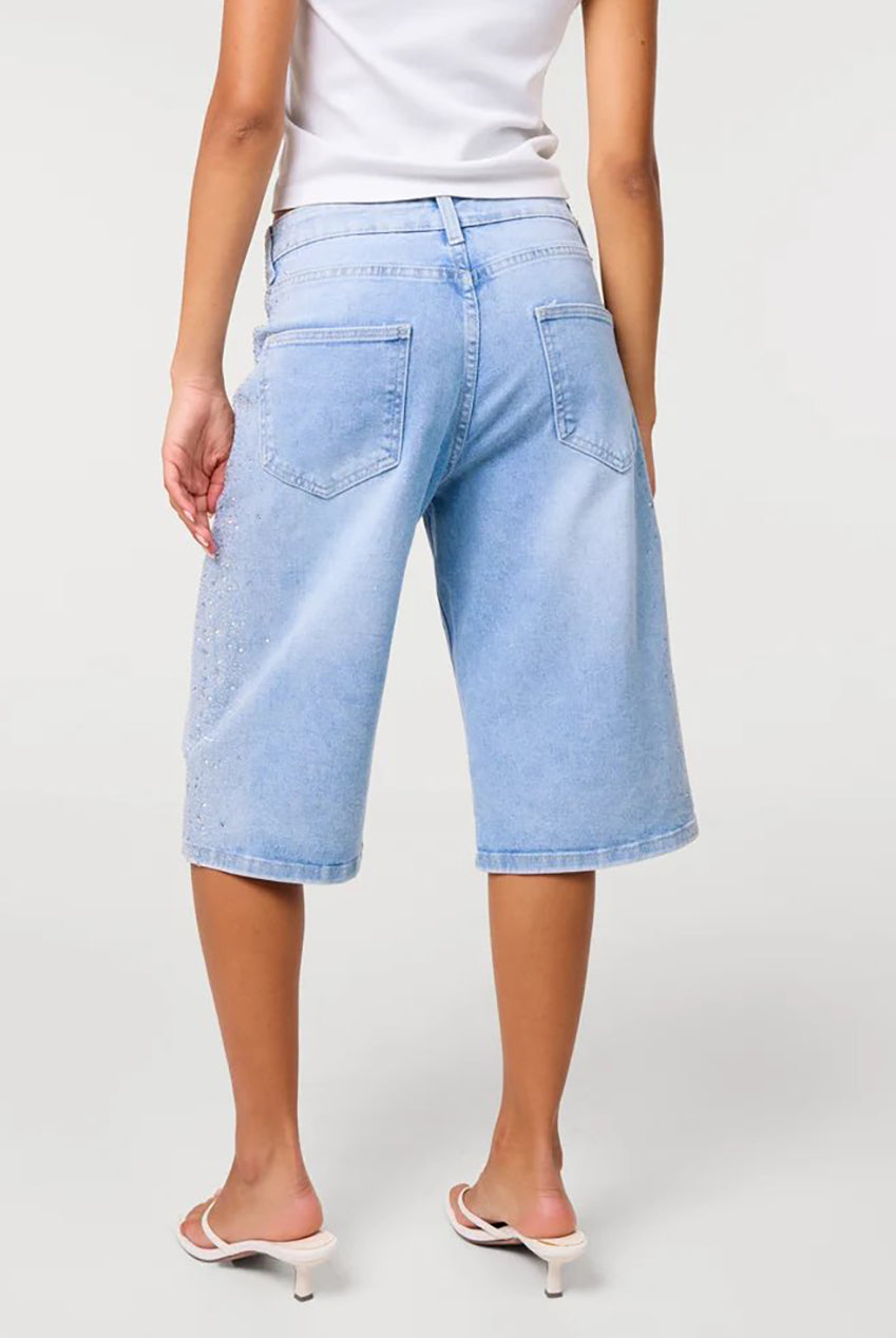 Diamante Side Bermuda Shorts AW26124P262