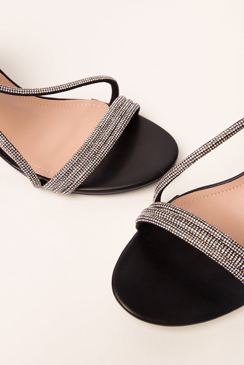 Bling Strap Block Heels AW26180B003