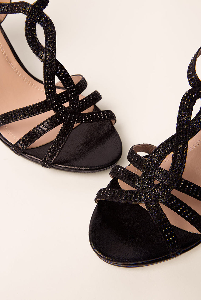 Twist Front Diamante Detailed Heels AW26181B003