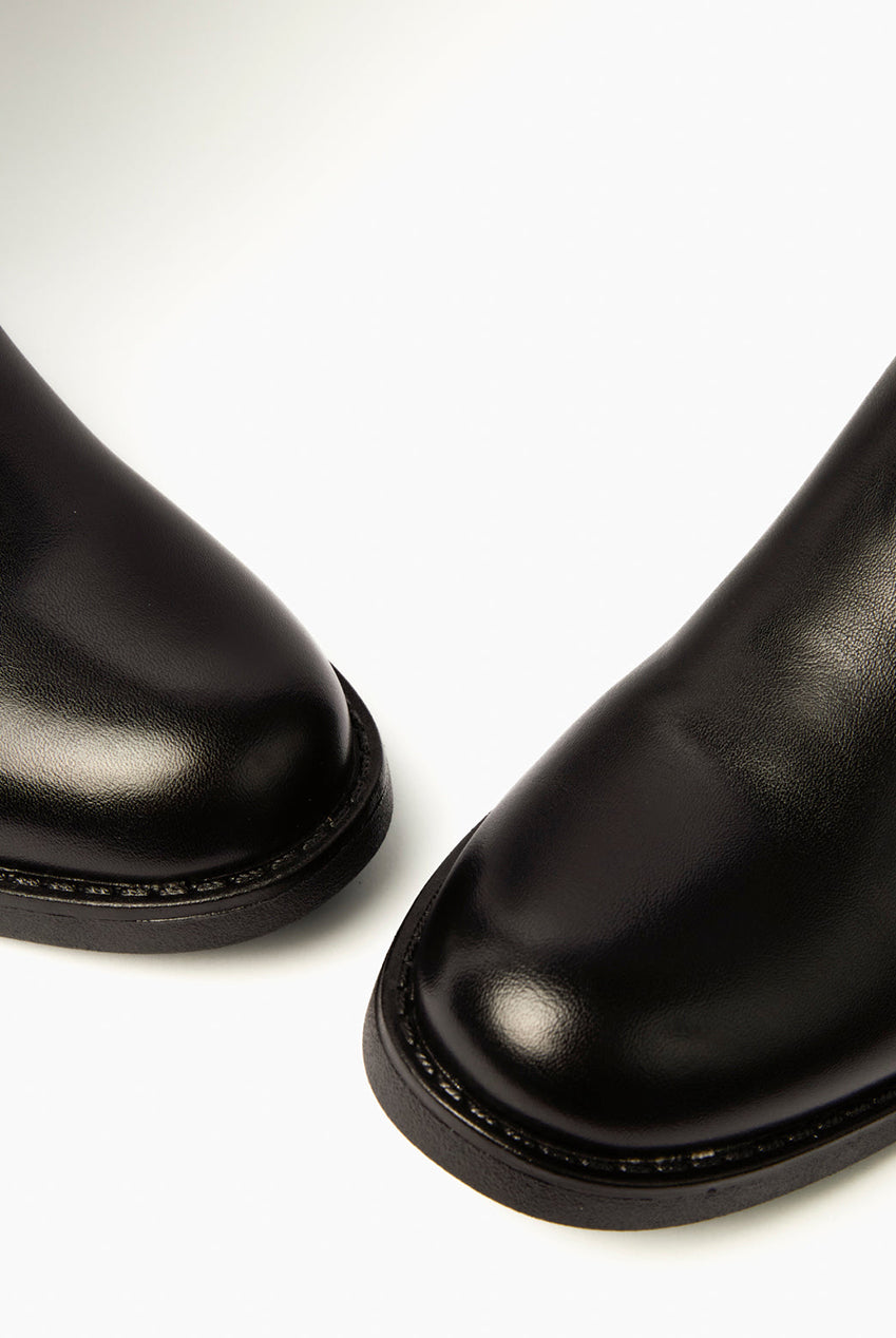 Buckle Detail Low Heel Long Boots AW26217B003