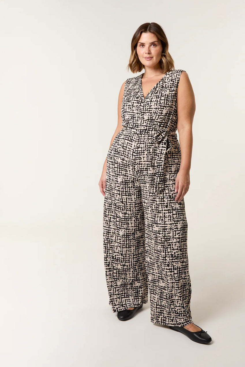 Curve Sleeveless Belted Jumpsuit BC257714063A