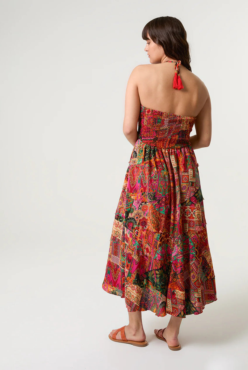 Tiered Halter Neck Dress BV257859011A