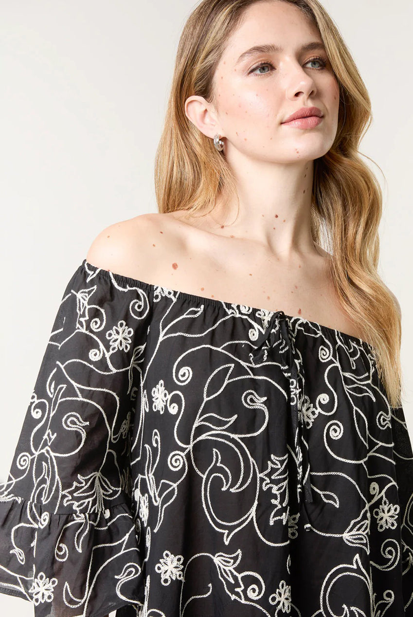 Embroidered Smock Dress BV257872003A