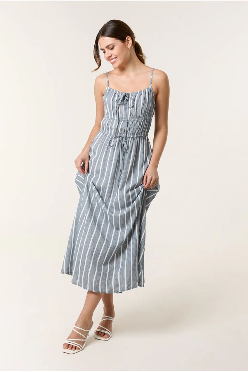 Tie Front Midi Dress BV257902018A