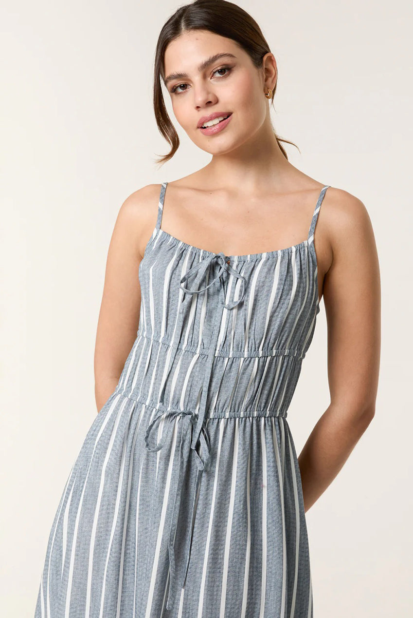 Tie Front Midi Dress BV257902018A