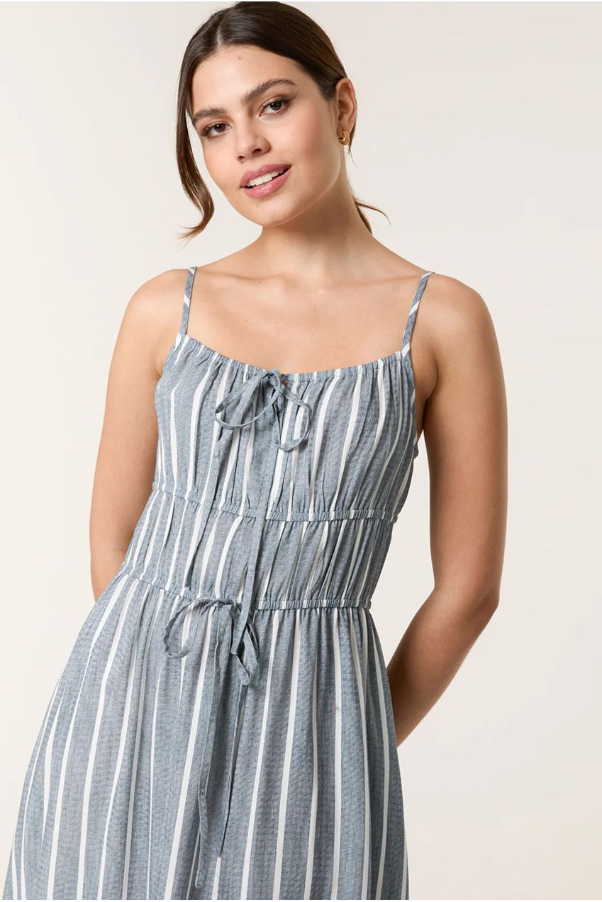 Tie Front Midi Dress BV257902018A