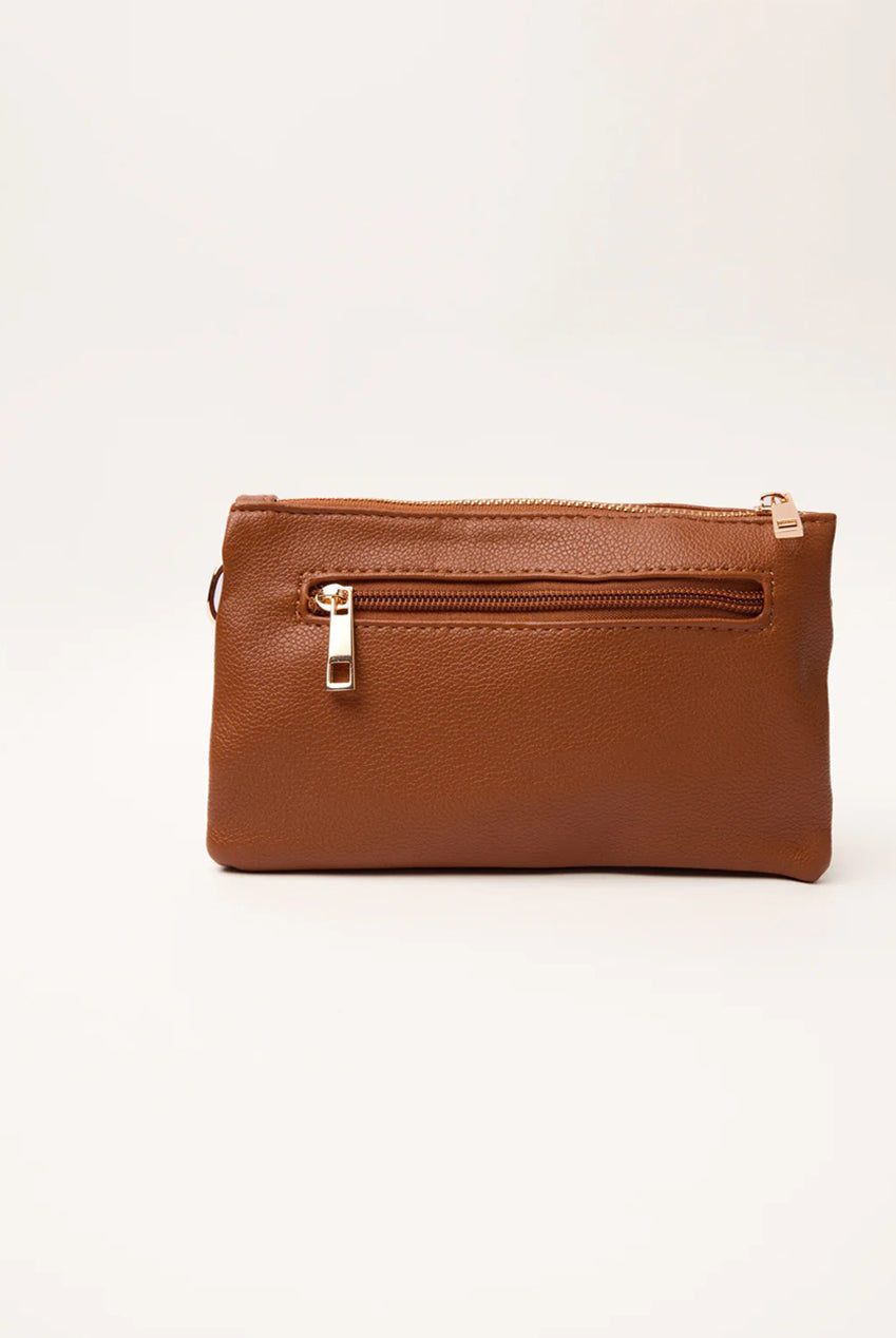 Detailed Zip Up Purse With Detachable Strap BV269300084
