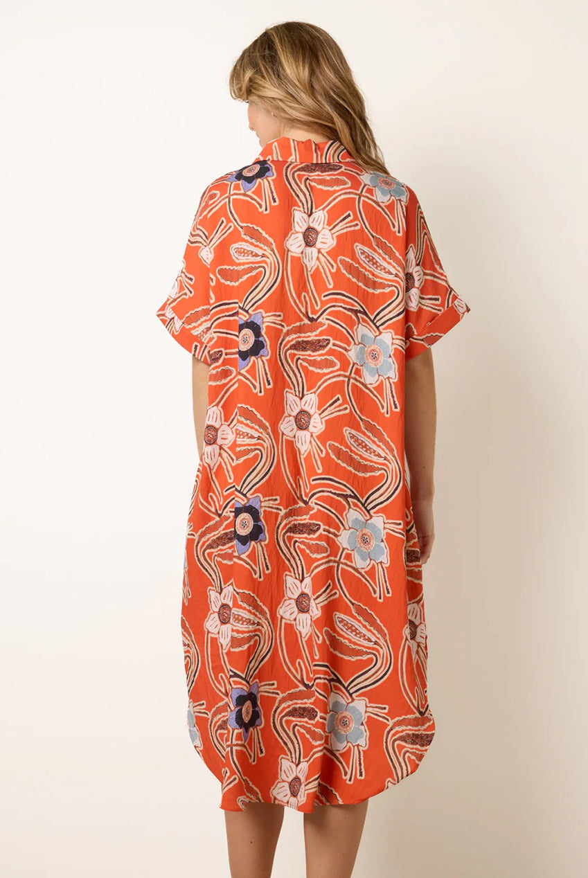 Oversized Shirt Midi Dress BV269887011
