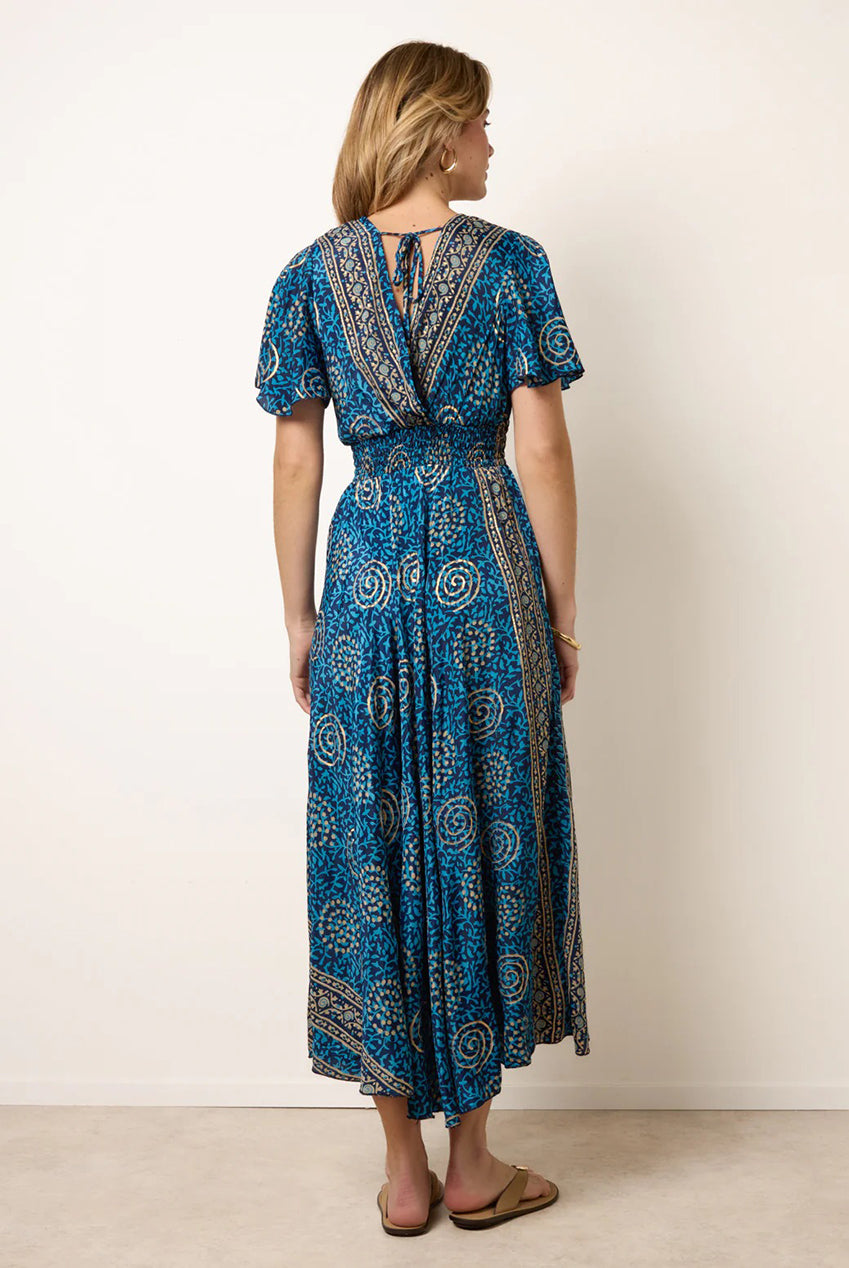 Wrap Over Tie Back Maxi Dress BV269913002