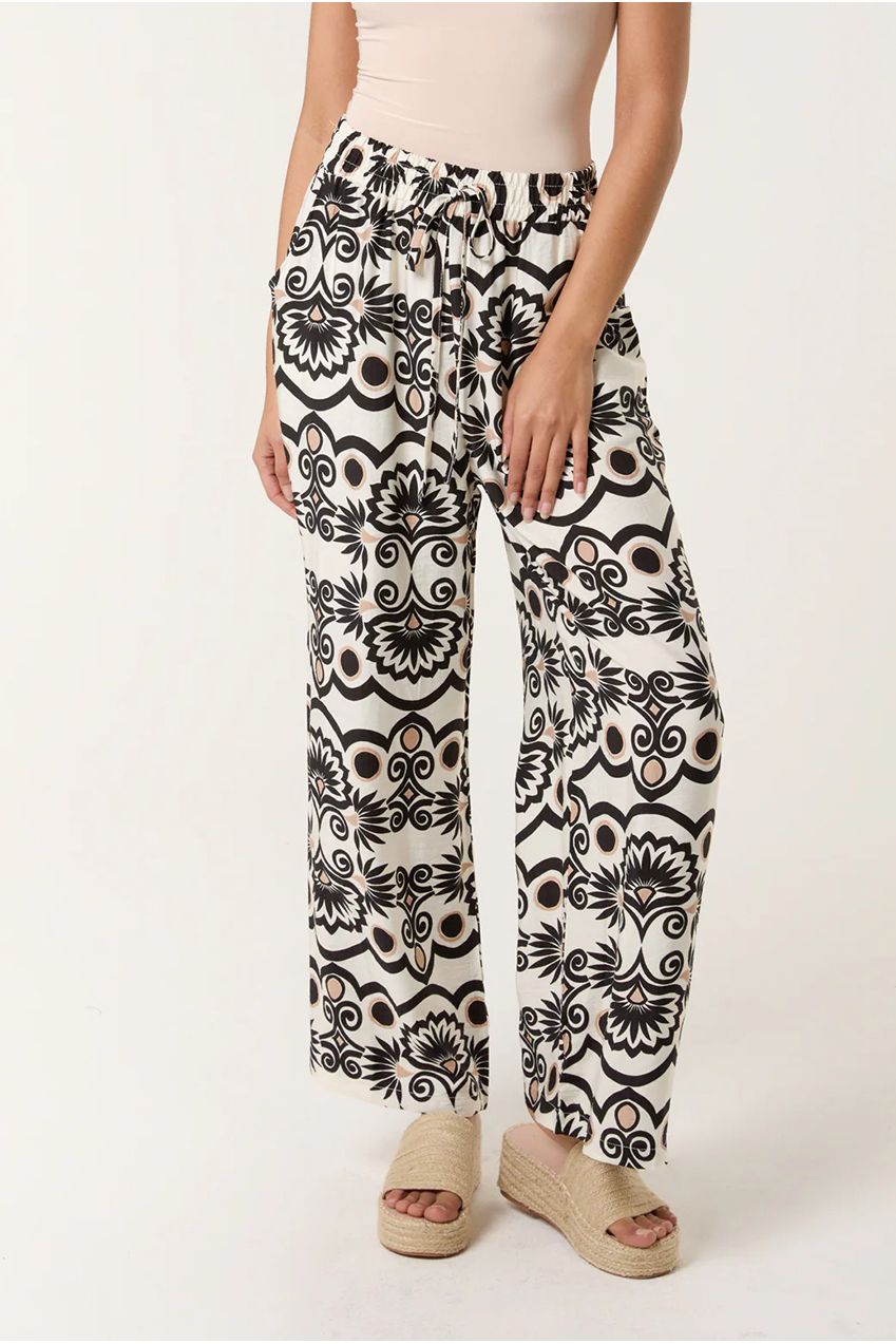 Printed Wide Leg Trousers BV3493167