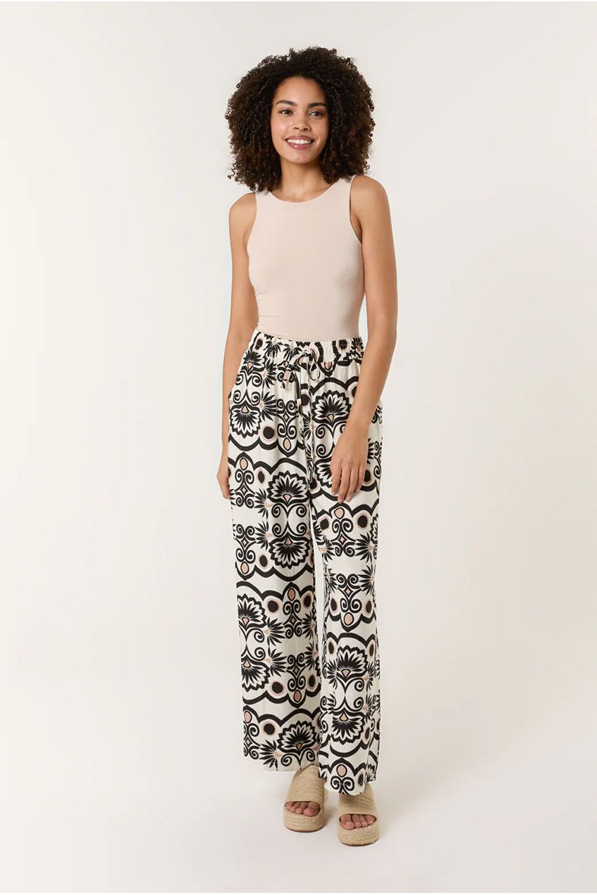 Printed Wide Leg Trousers BV3493167