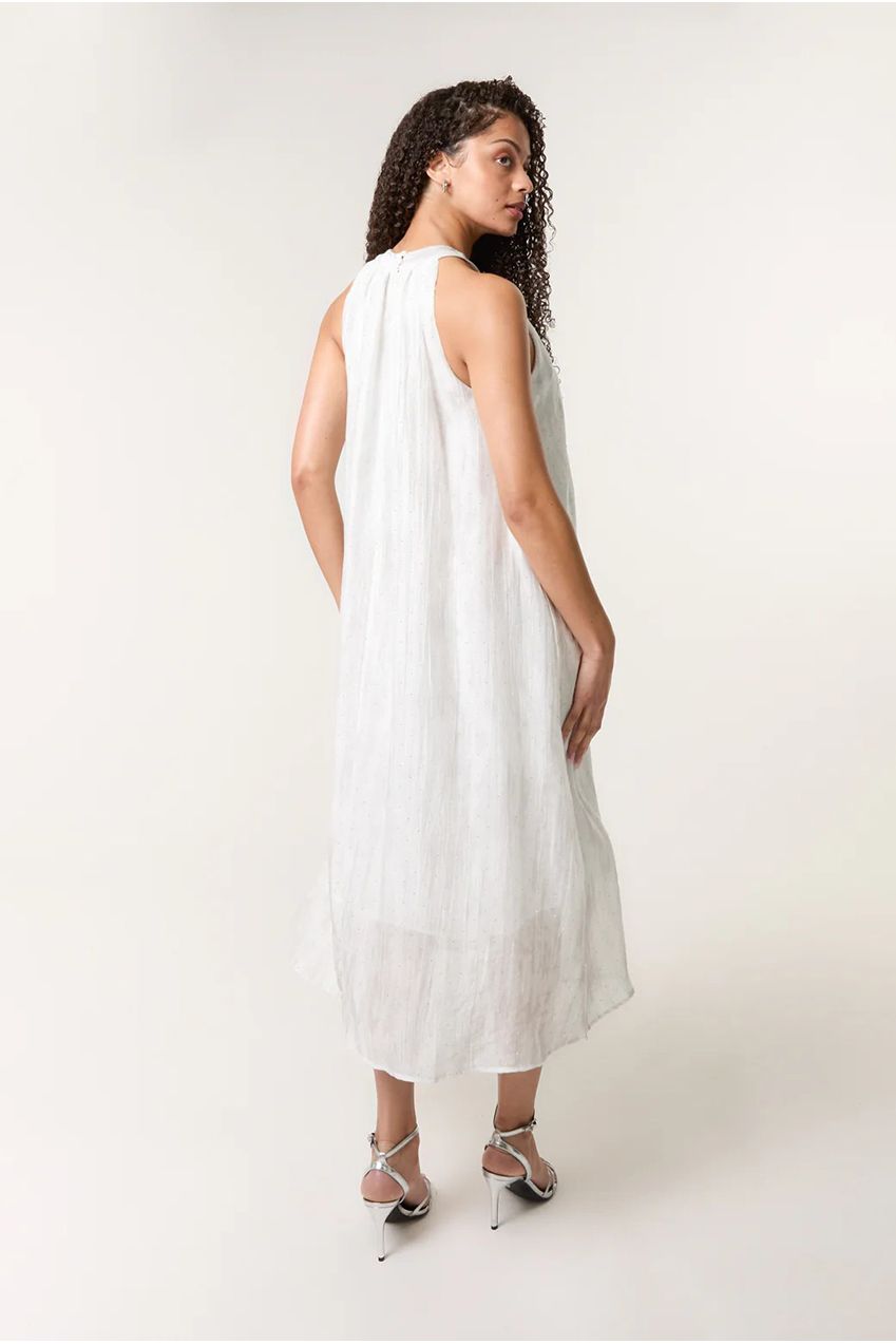 Luxe Rose Detail Halter Neck Dress BV3565014