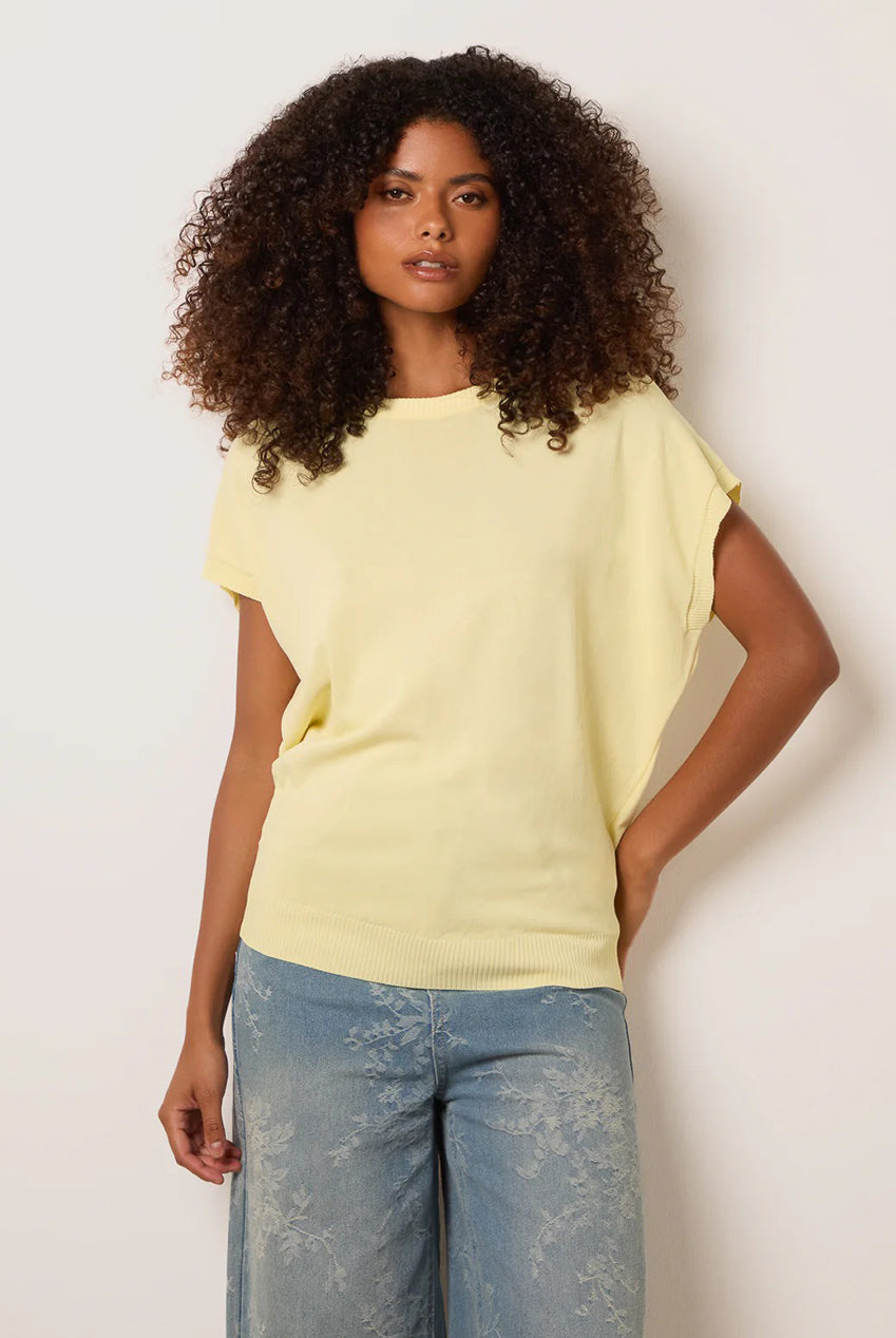 Short Sleeve Texture Knit Top BV3911178