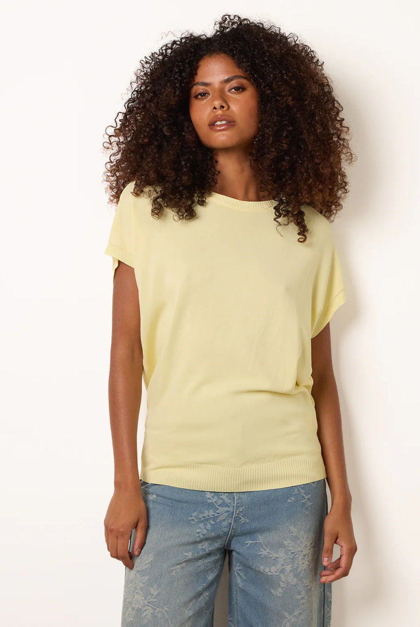 Short Sleeve Texture Knit Top BV3911178