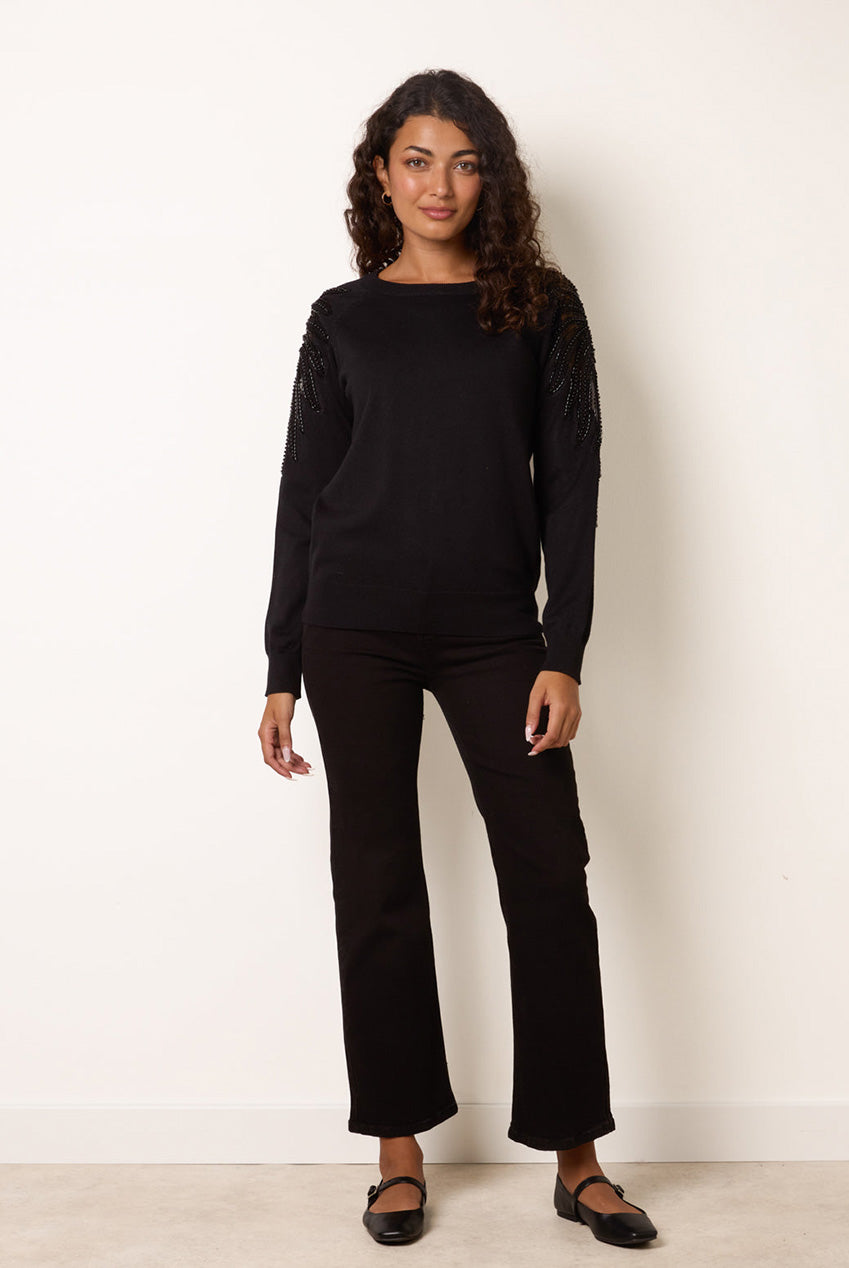 Embellished Sleeve Jumper BV3999003