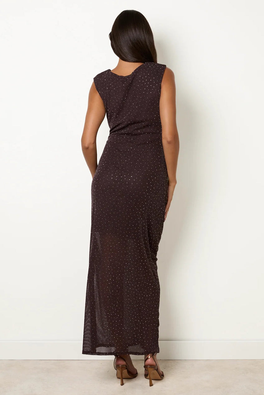 Sparkle Buckle Sleeveless Dress BV4066030