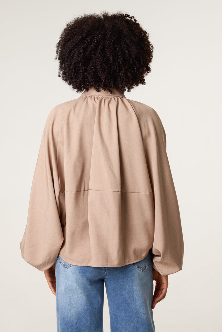 Drape Puffball Zipper Jacket BV5660IT004