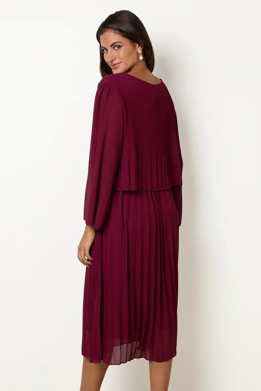 Chiffon Pleated Dress BV6048I2034