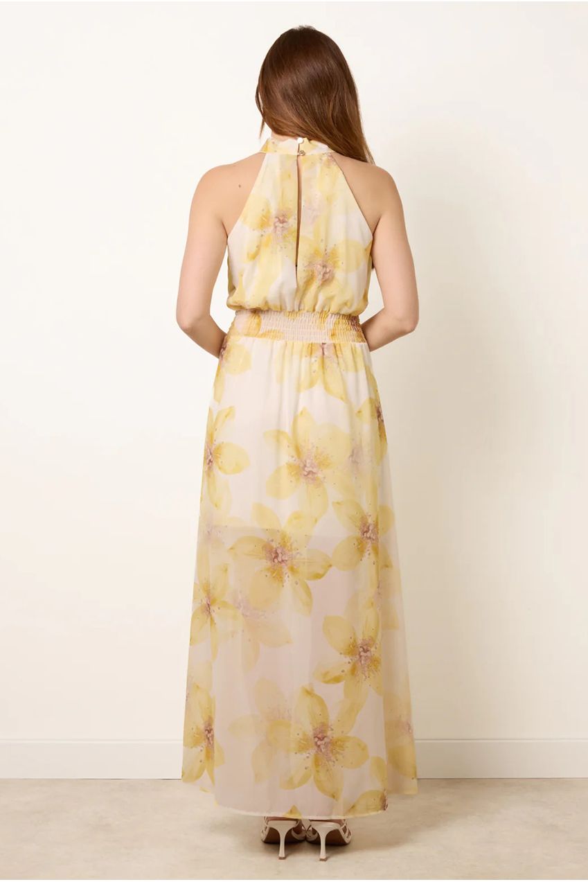 Floral Print Halter Neck Occasion Dress BV6256IT178