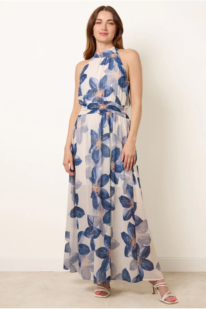 Floral Print Halter Neck Occasion Dress BV6256IT008