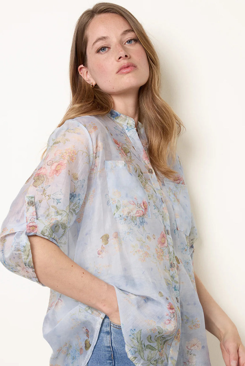Sheer Floral Shirt BV6283IT002