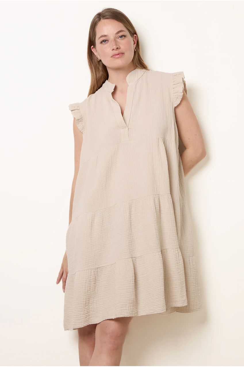 Cheesecloth Frill Sleeve Tunic BV6273IT001