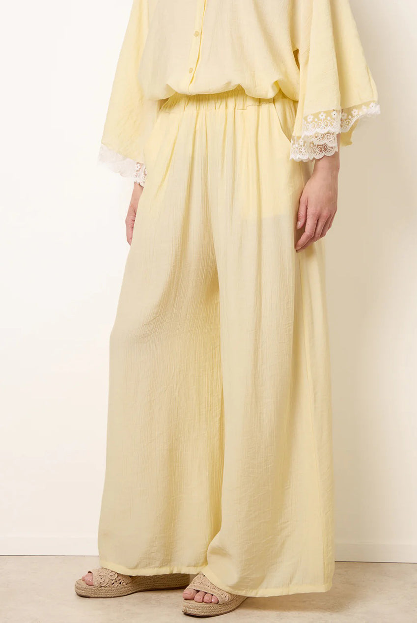 Crinkle Viscose Wide Leg Trousers BV6287IT178