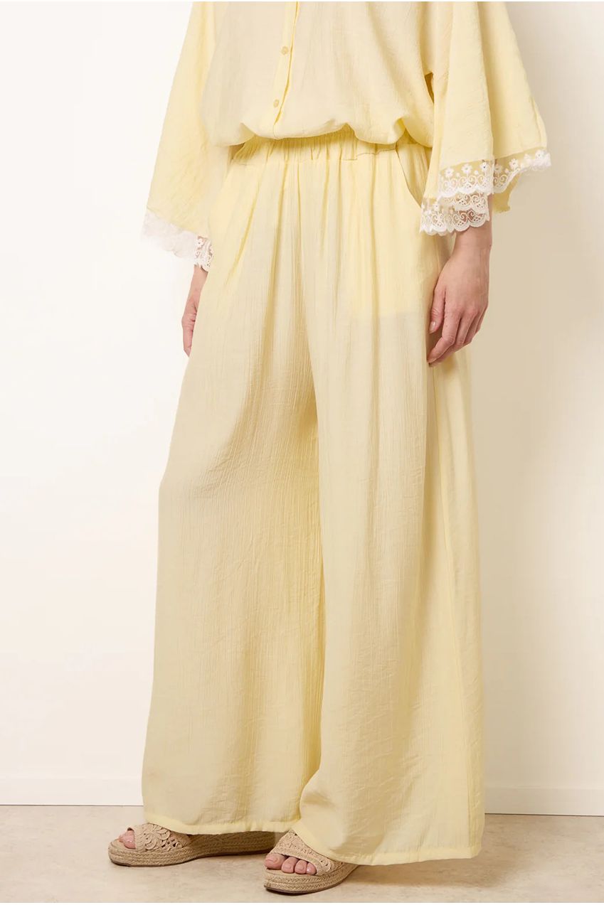 Crinkle Viscose Wide Leg Trousers BV6287IT178