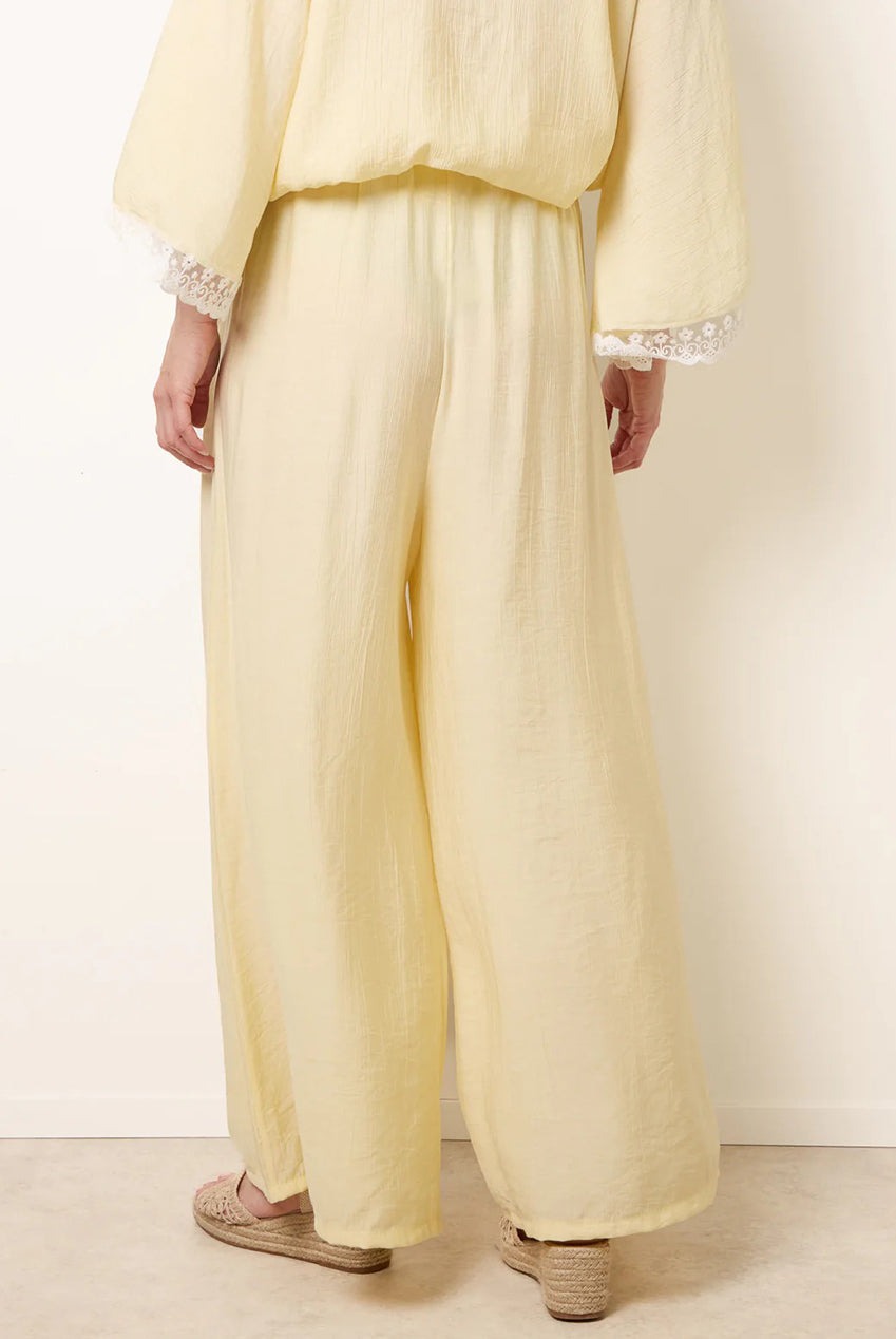 Crinkle Viscose Wide Leg Trousers BV6287IT178