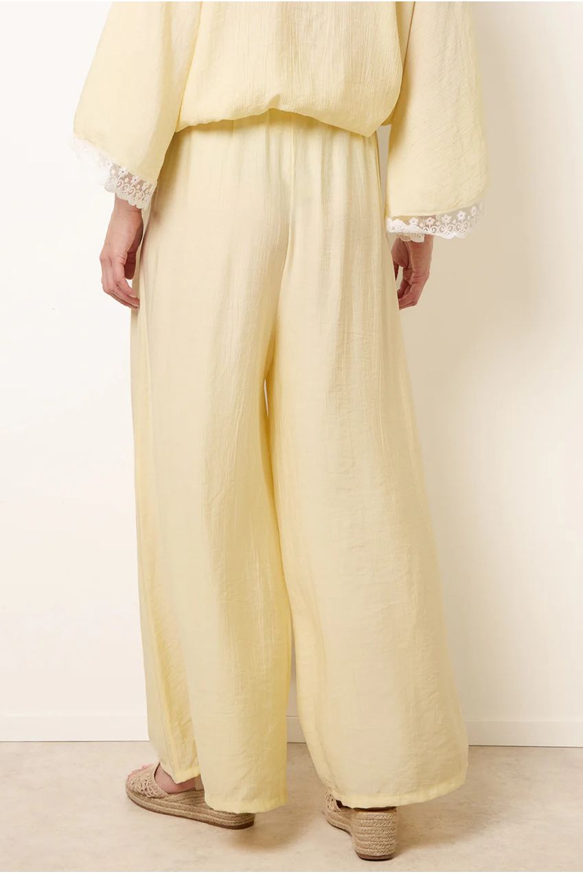 Crinkle Viscose Wide Leg Trousers BV6287IT178