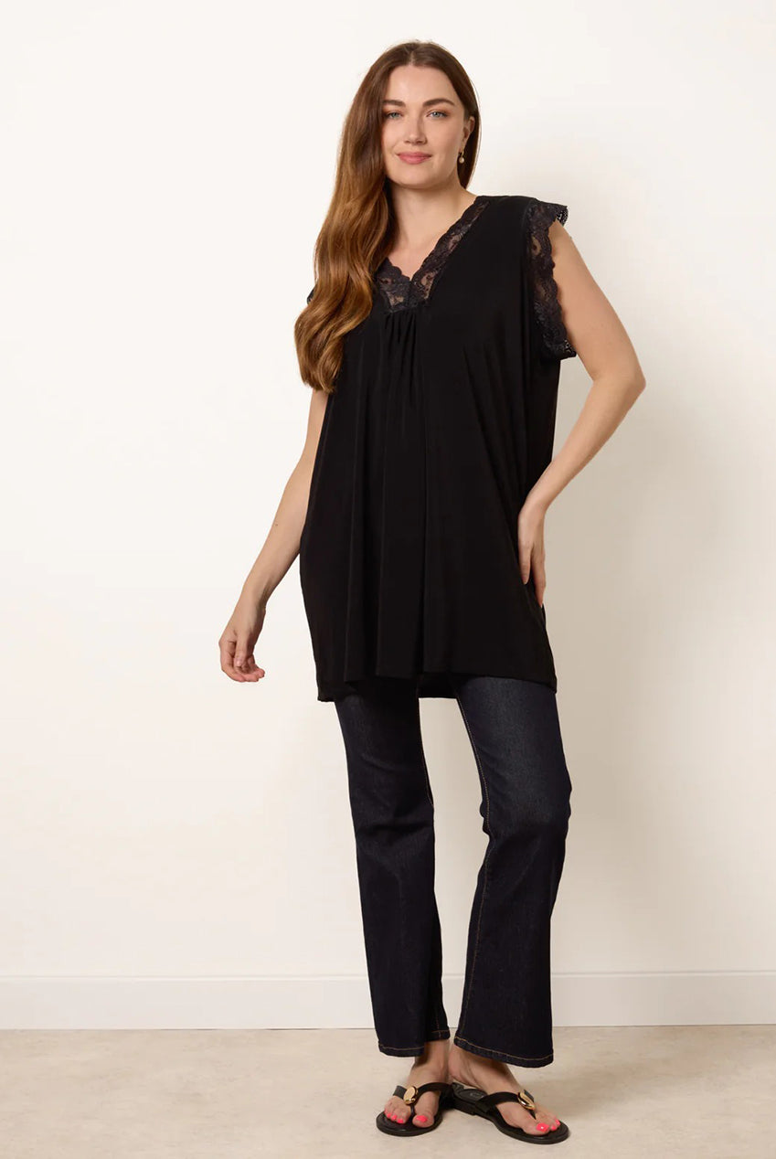 V Lace Trim Top BV6319IT003